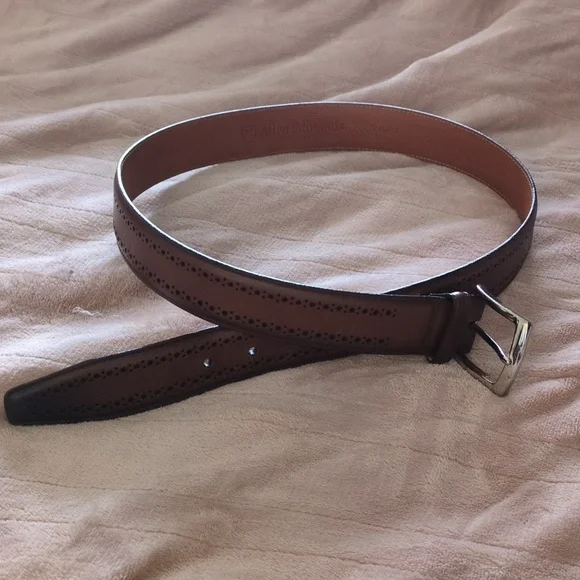 Allen Edmonds Brown Manistee Dress Belt - Picture 4 of 4